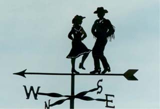 Line Dancers weathervane